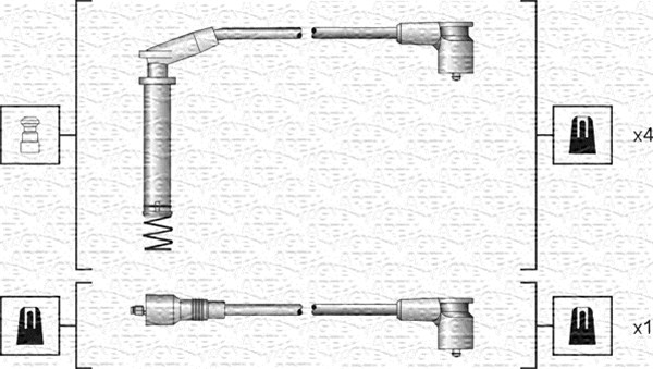 Set cablaj aprinder 941318111154 MAGNETI MARELLI