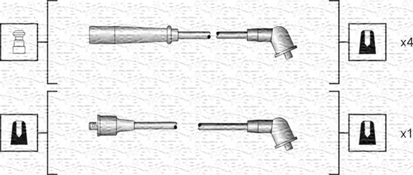 Set cablaj aprinder 941318111185 MAGNETI MARELLI