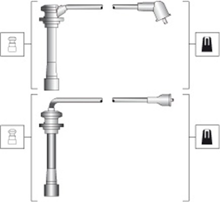Set cablaj aprinder 941318111278 MAGNETI MARELLI
