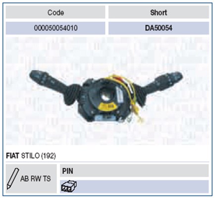 Comutator coloana directie 000050054010 MAGNETI MARELLI