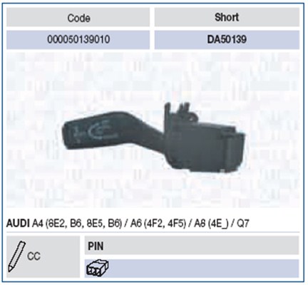 Comutator coloana directie 000050139010 MAGNETI MARELLI