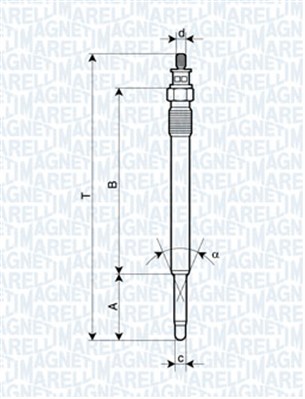 Bujie incandescenta 062900013304 MAGNETI MARELLI