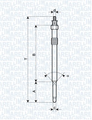Bujie incandescenta 060900070606 MAGNETI MARELLI