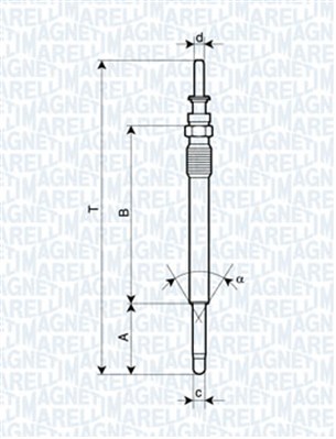 Bujie incandescenta 060900270606 MAGNETI MARELLI