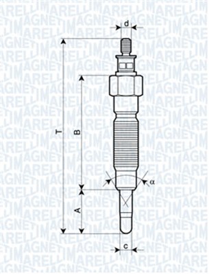 Bujie incandescenta 062900064304 MAGNETI MARELLI