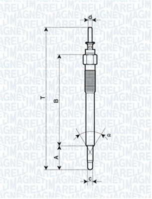 Bujie incandescenta 062900076304 MAGNETI MARELLI