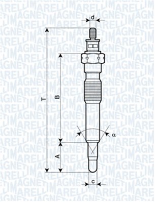 Bujie incandescenta 062900092304 MAGNETI MARELLI