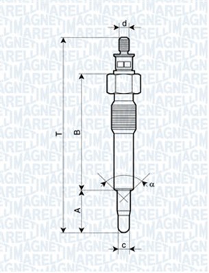 Bujie incandescenta 062583202304 MAGNETI MARELLI