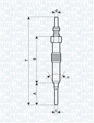 Bujie incandescenta 062900089304 MAGNETI MARELLI