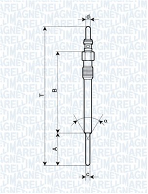 Bujie incandescenta 062900090304 MAGNETI MARELLI