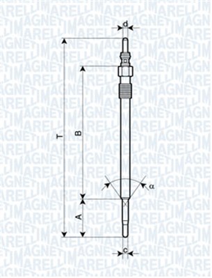 Bujie incandescenta 060900790606 MAGNETI MARELLI