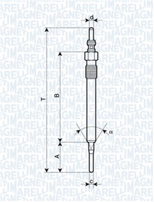 Bujie incandescenta 062900061304 MAGNETI MARELLI