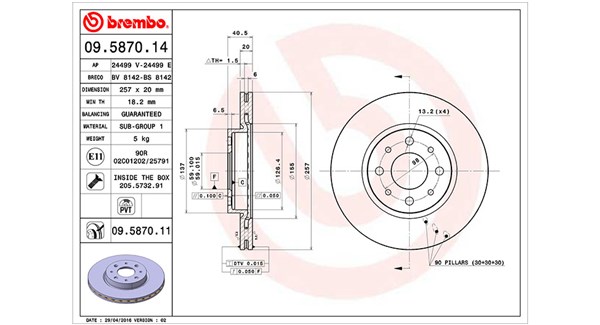 Disc frana 360406021900 MAGNETI MARELLI