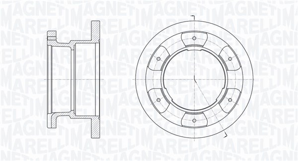 Disc frana 361302040263 MAGNETI MARELLI
