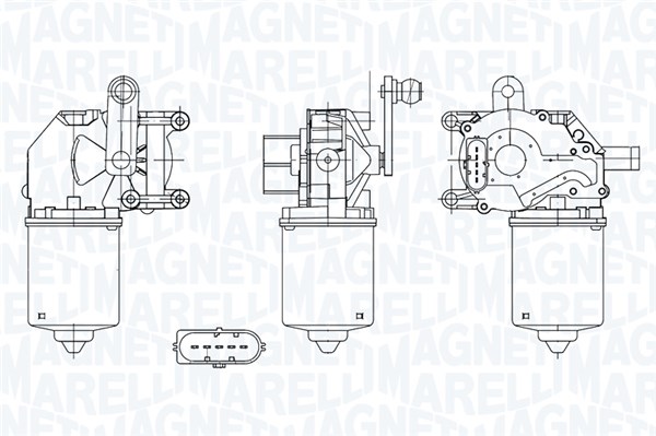 Motor stergator 064050002010 MAGNETI MARELLI