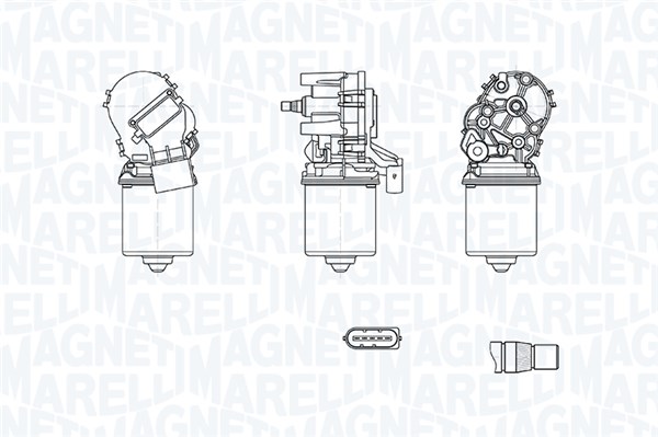 Motor stergator 064372500010 MAGNETI MARELLI