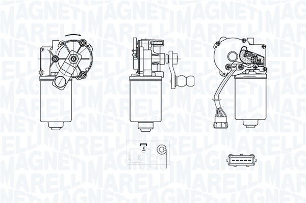 Motor stergator 064373000010 MAGNETI MARELLI