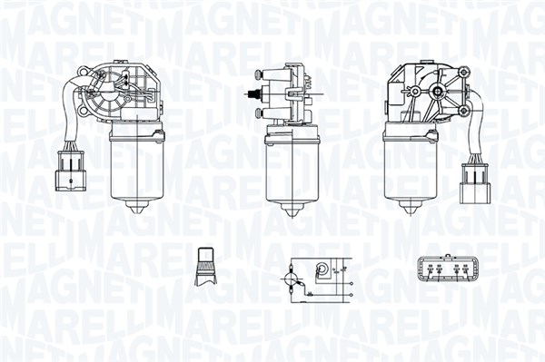 Motor stergator 064375900010 MAGNETI MARELLI