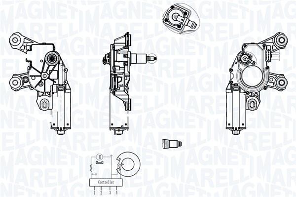 Motor stergator 064013022010 MAGNETI MARELLI