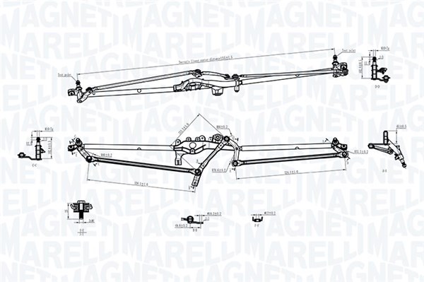 Legaturi stergator parbriz 085570703010 MAGNETI MARELLI