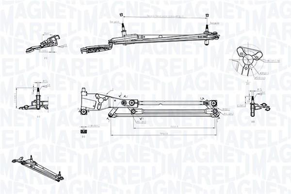 Legaturi stergator parbriz 085570706010 MAGNETI MARELLI