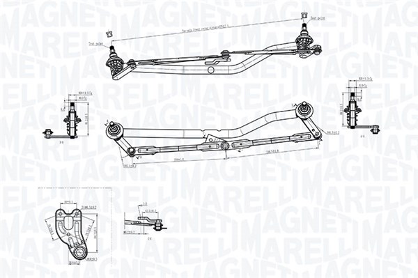 Legaturi stergator parbriz 085570787010 MAGNETI MARELLI