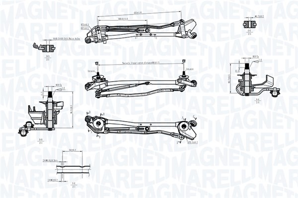 Legaturi stergator parbriz 085570740010 MAGNETI MARELLI
