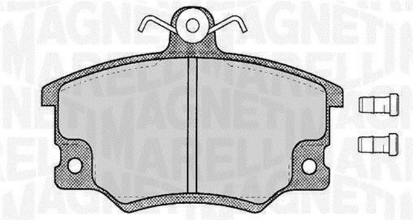 set placute frana,frana disc 363916060105 MAGNETI MARELLI