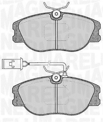 set placute frana,frana disc 363916060117 MAGNETI MARELLI