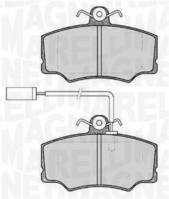 set placute frana,frana disc 363916060119 MAGNETI MARELLI