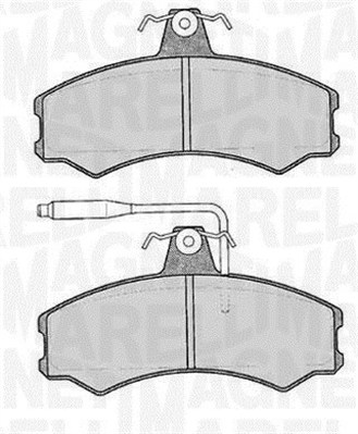 Set placute frana,frana disc 363916060175 MAGNETI MARELLI