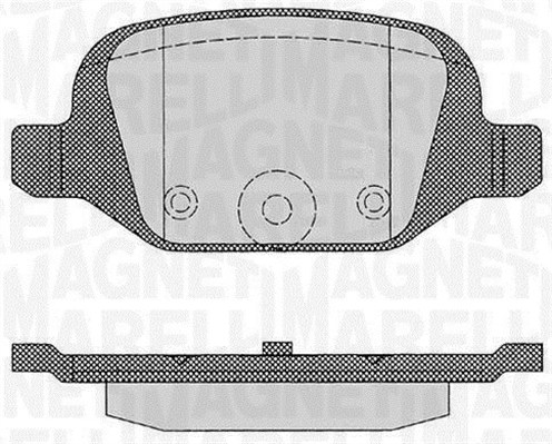 set placute frana,frana disc 363916060216 MAGNETI MARELLI