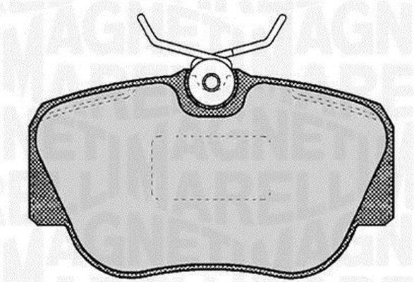 set placute frana,frana disc 363916060305 MAGNETI MARELLI