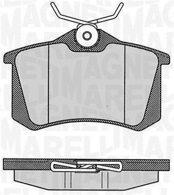 set placute frana,frana disc 363916060348 MAGNETI MARELLI