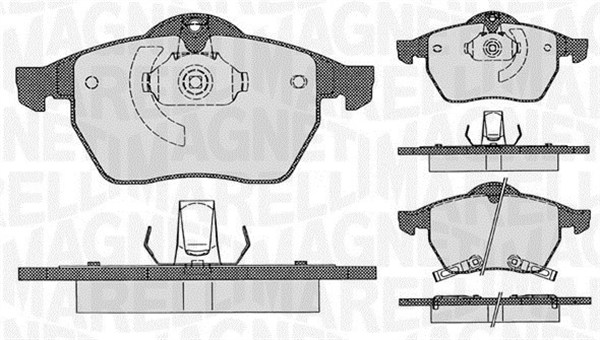 set placute frana,frana disc 363916060386 MAGNETI MARELLI