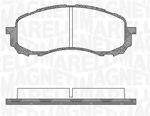 set placute frana,frana disc 363916060400 MAGNETI MARELLI
