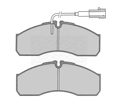 Set placute frana,frana disc 363916060479 MAGNETI MARELLI