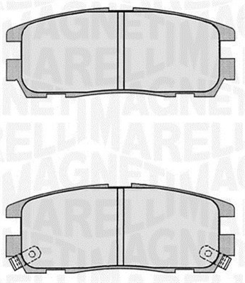 set placute frana,frana disc 363916060497 MAGNETI MARELLI