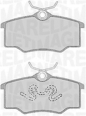 Set placute frana,frana disc 363916060531 MAGNETI MARELLI