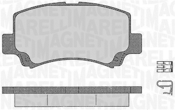 set placute frana,frana disc 363916060534 MAGNETI MARELLI