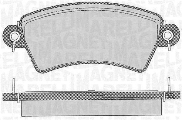 set placute frana,frana disc 363916060537 MAGNETI MARELLI