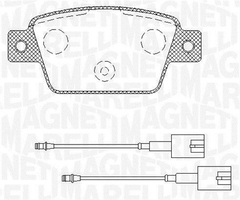 set placute frana,frana disc 363916060568 MAGNETI MARELLI