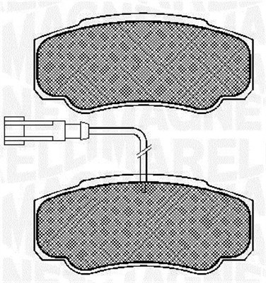 Set placute frana,frana disc 363916060573 MAGNETI MARELLI