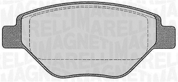 set placute frana,frana disc 363916060600 MAGNETI MARELLI