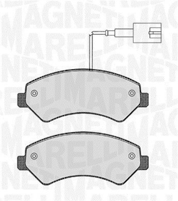 Set placute frana,frana disc 363916060643 MAGNETI MARELLI