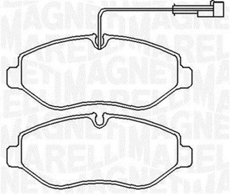 Set placute frana,frana disc 363916060650 MAGNETI MARELLI