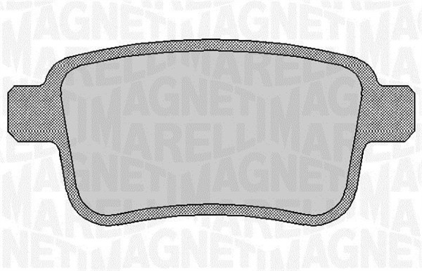set placute frana,frana disc 363916060660 MAGNETI MARELLI