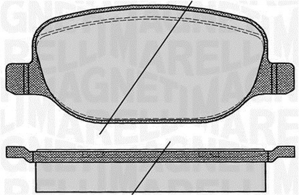 set placute frana,frana disc 363916060803 MAGNETI MARELLI