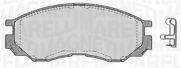 set placute frana,frana disc 363916060810 MAGNETI MARELLI