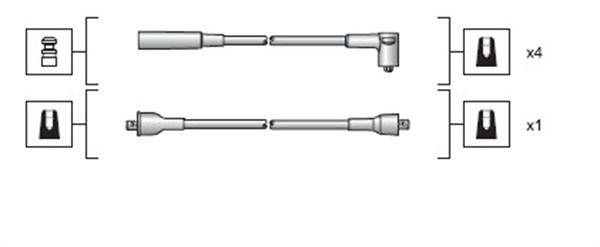 Set cablaj aprinder 941318111023 MAGNETI MARELLI